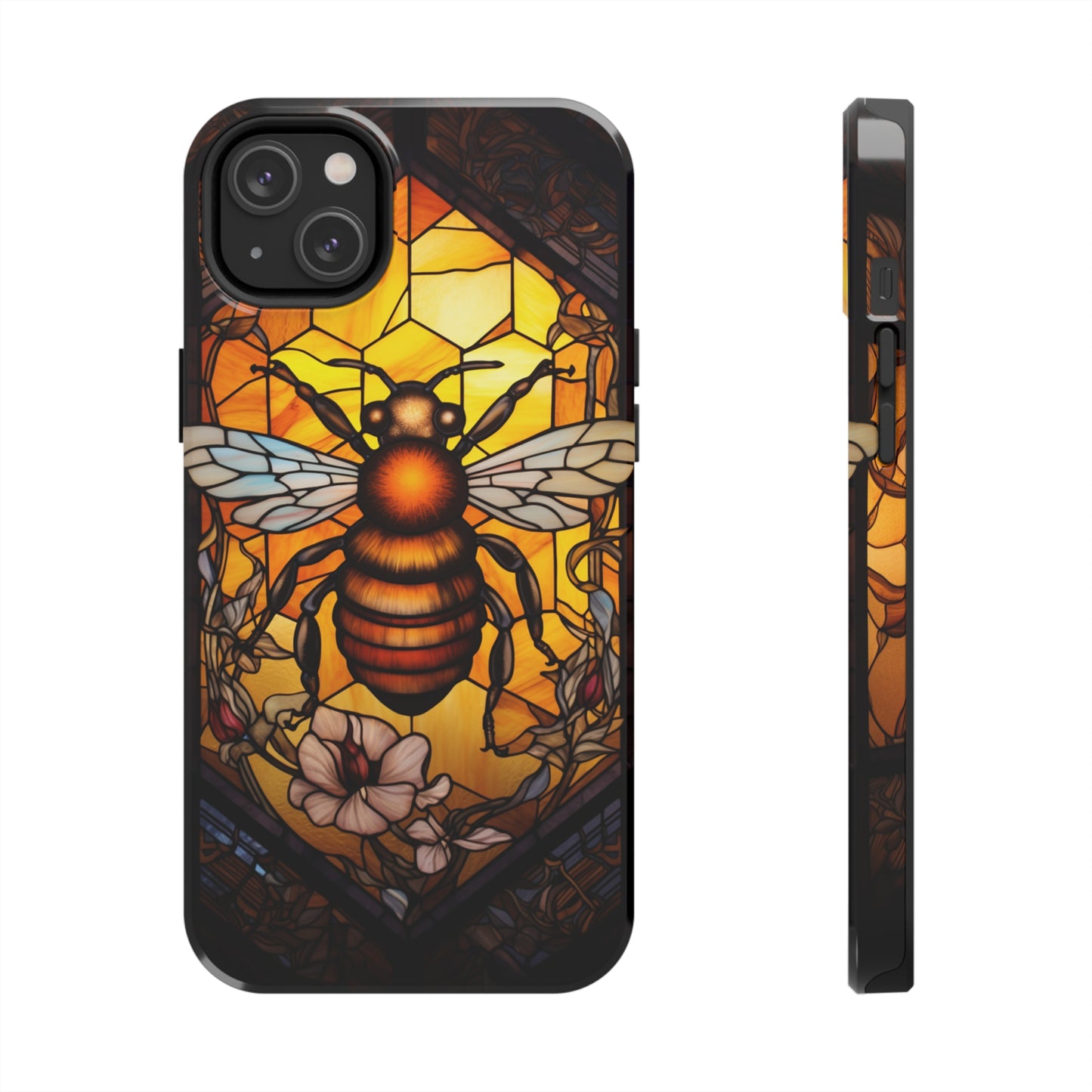 Stained glass Honey Bee iPhone Case | Embrace the Sweetness of Nature's Workers