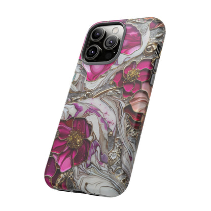 Stained Glass Magenta Floral Paisley Explosion Phone Case