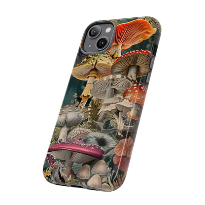 Vintage Illustration Mushroom Collage Phone Case