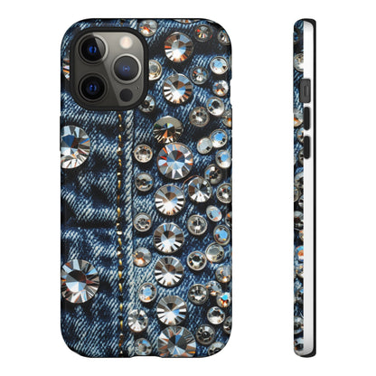 Blue Jean Queen Rhinestone Bling Phone Case