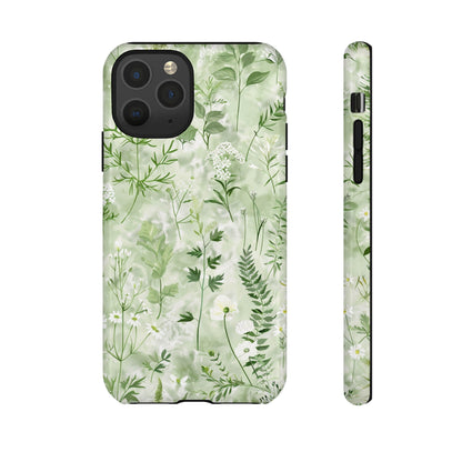 Floral Sage Green Wildflower Phone Case