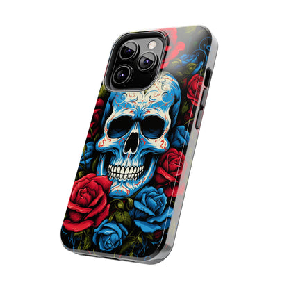 Skull and Roses iPhone Case | Edgy Elegance and Timeless Beauty