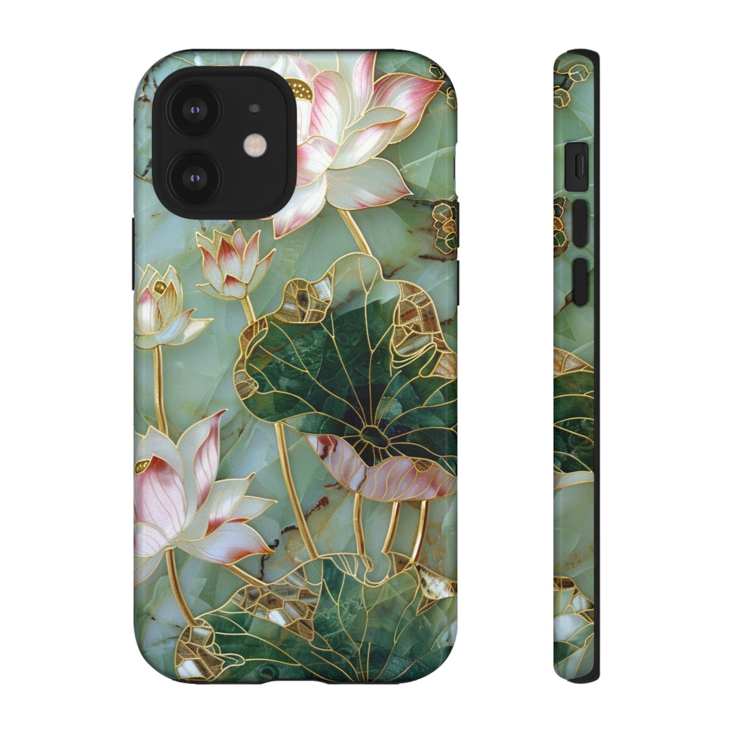 Elegant Floral Phone Case - Tough Cases with Lotus Design