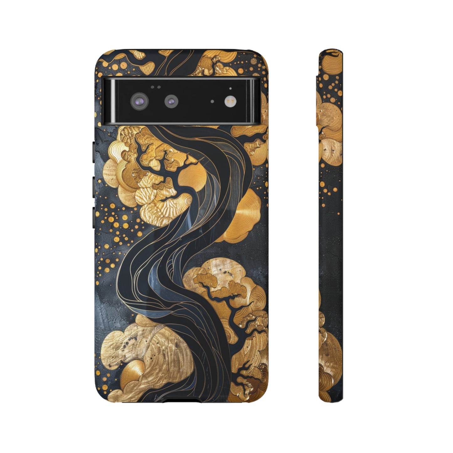 Gold and Silver Tree of Life Design Phone Case