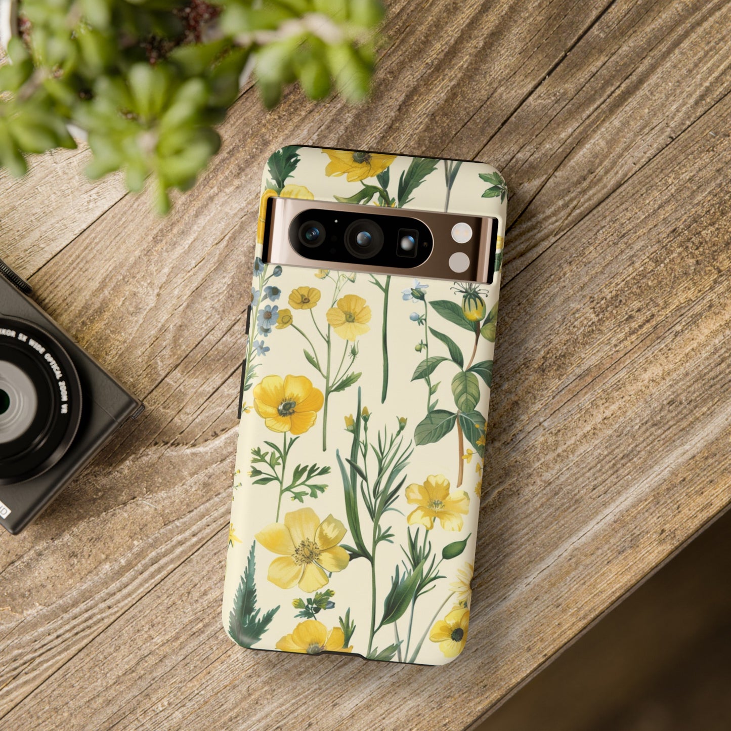 Floral Sage Yellow Wildflower Phone Case