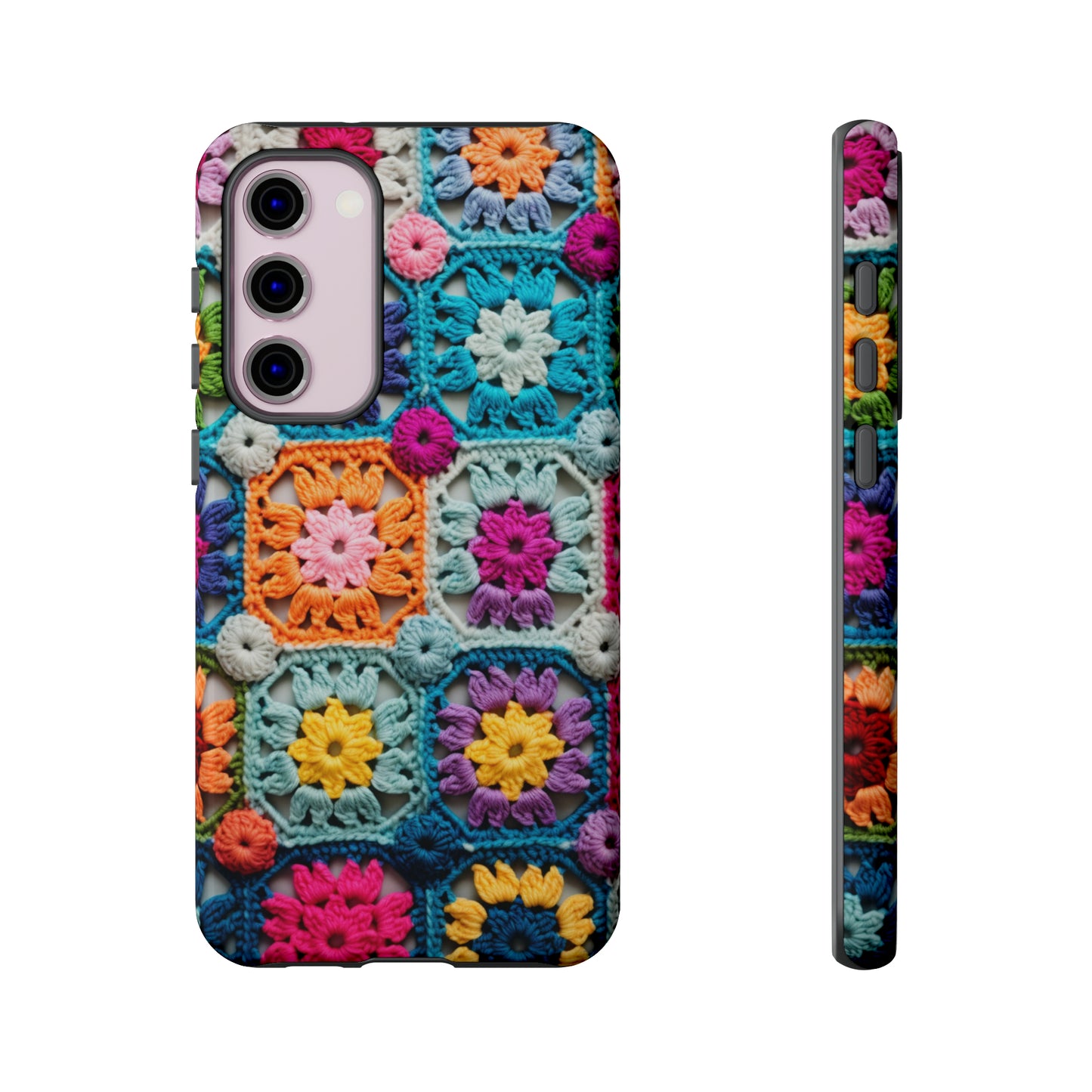 Vintage Crochet Blanket Look Phone Case