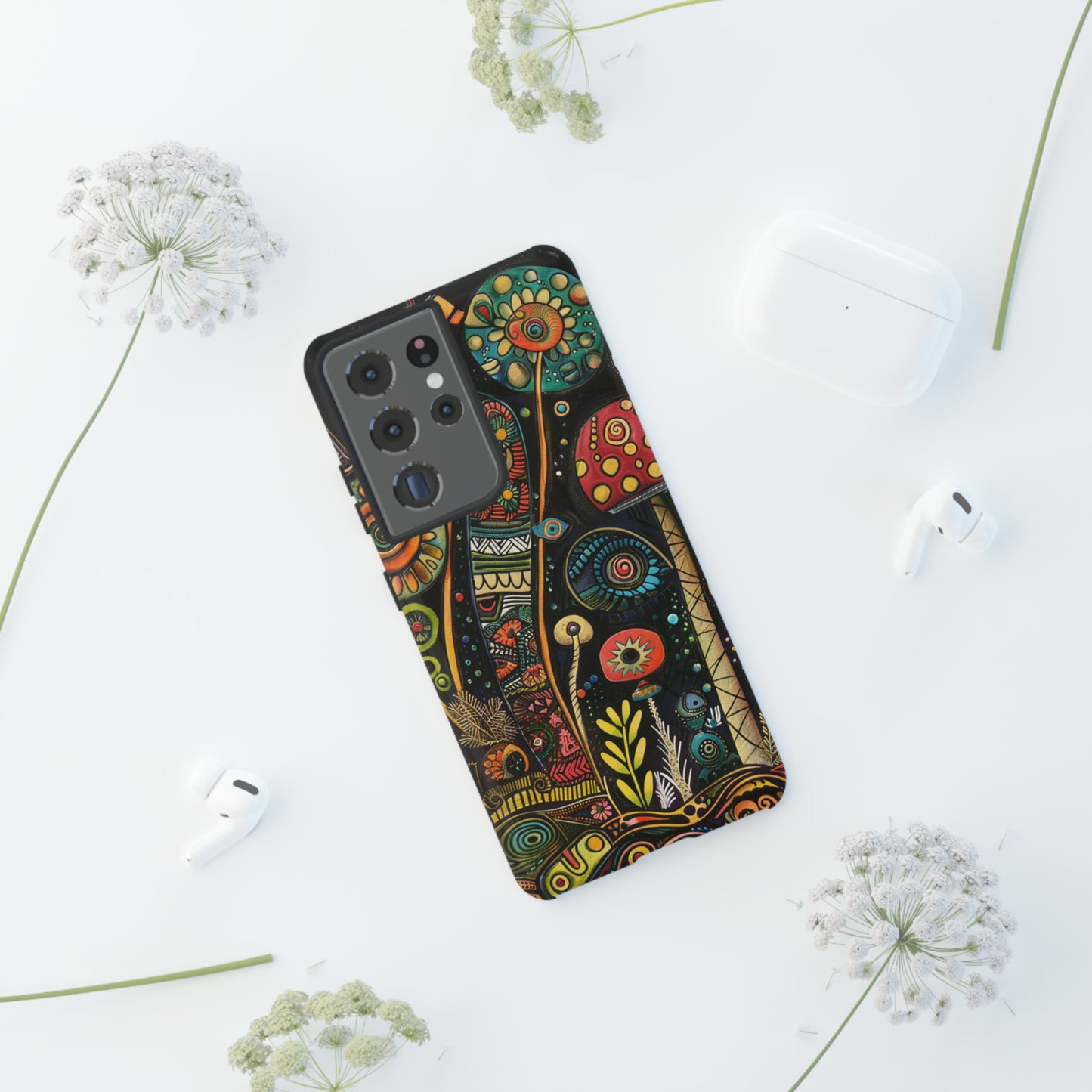 Retro 1960s Psychedelic Flowers Phone Case