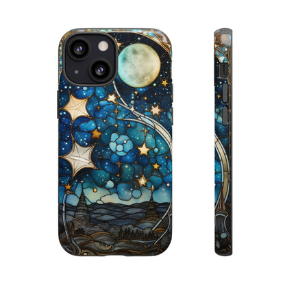 Boho Starry Night Stained Glass Artistry Phone Cover