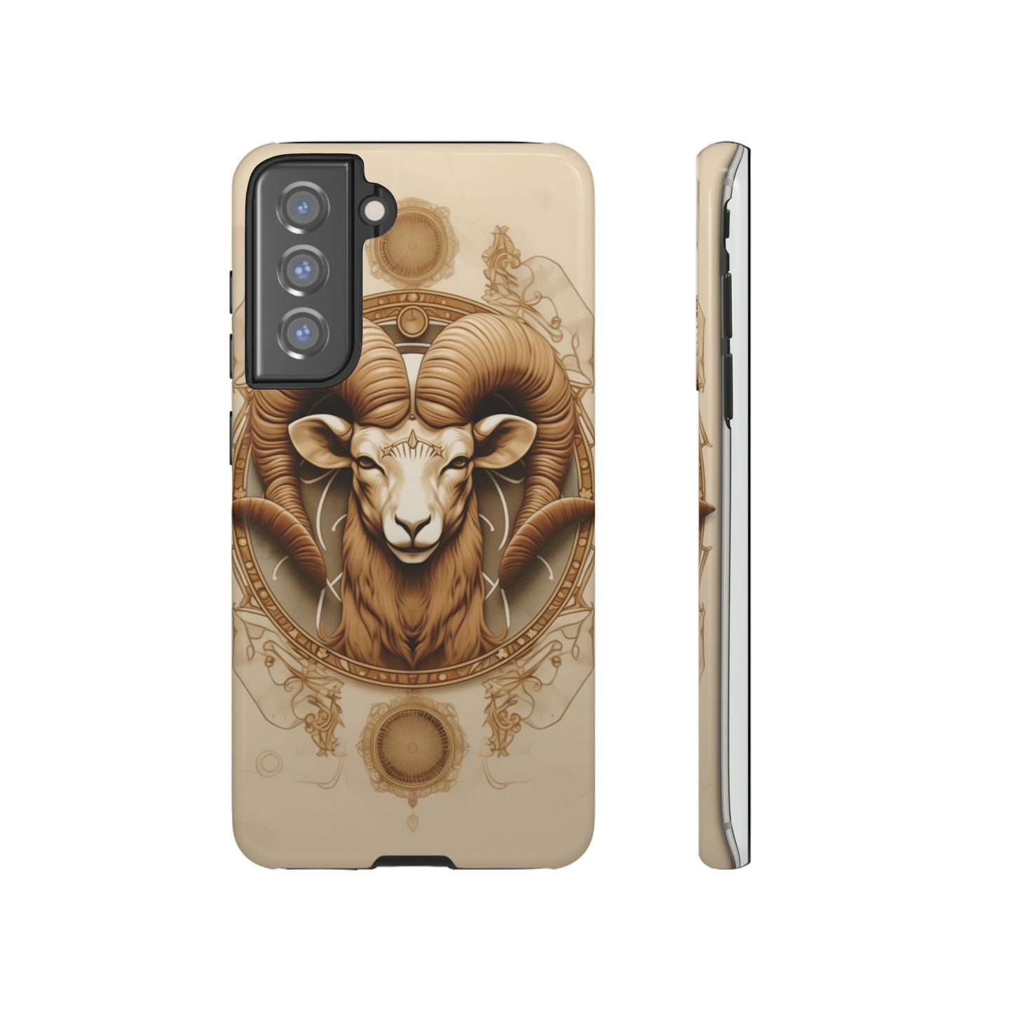 Aries Astrology Stained Glass Phone Case