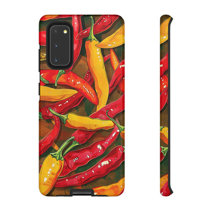 Yellow and Red Chili Peppers Phone Case