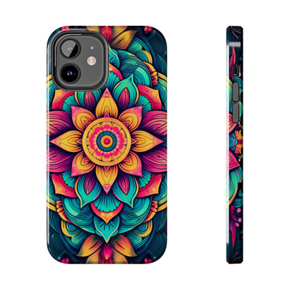 Cosmic Harmony: Rainbow Mandala | Spiritual Symmetry iPhone Case