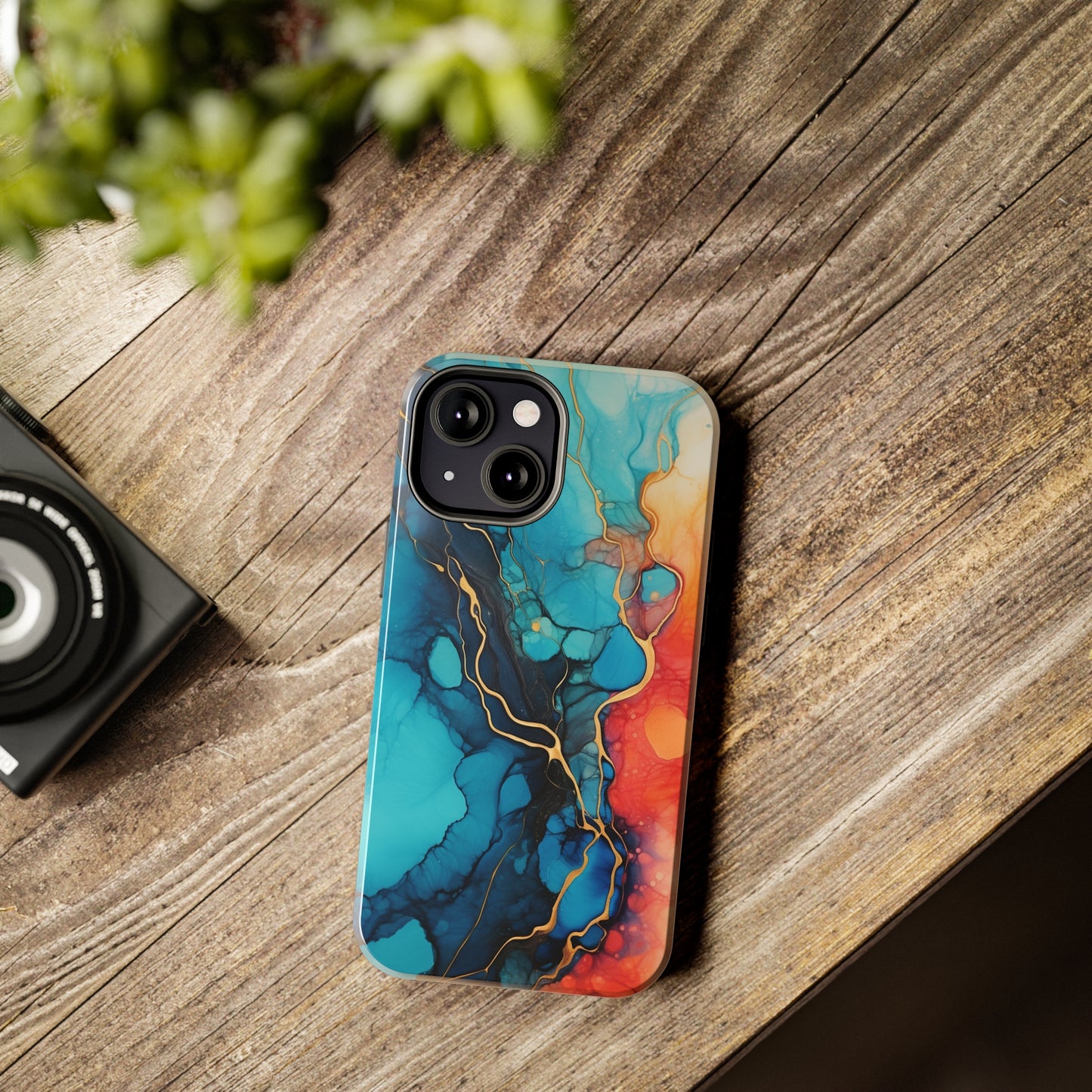 Marbled Watercolor iPhone Case | Embrace the Mesmerizing Multicolor Art