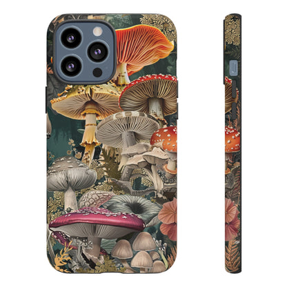 Vintage Illustration Mushroom Collage Phone Case