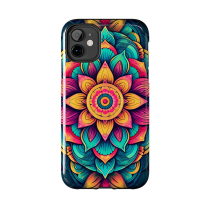 Cosmic Harmony: Rainbow Mandala | Spiritual Symmetry iPhone Case