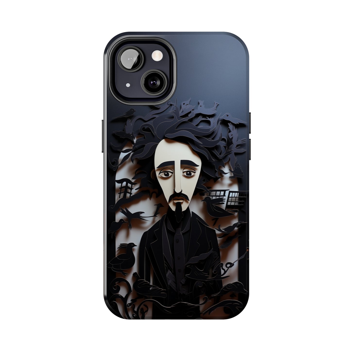 Edgar Allan Poe Gothic Halloween iPhone Case | Embrace the Dark Gothic Charm