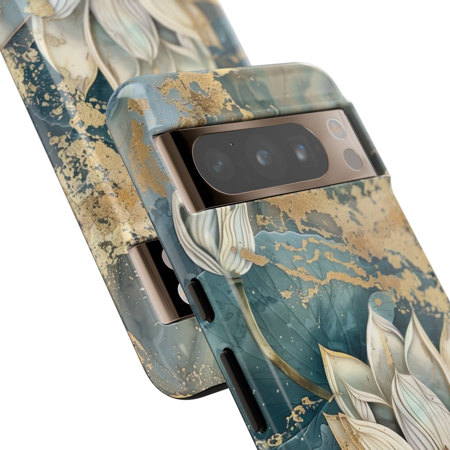 Zen Lotus Gold Floral Phone Case