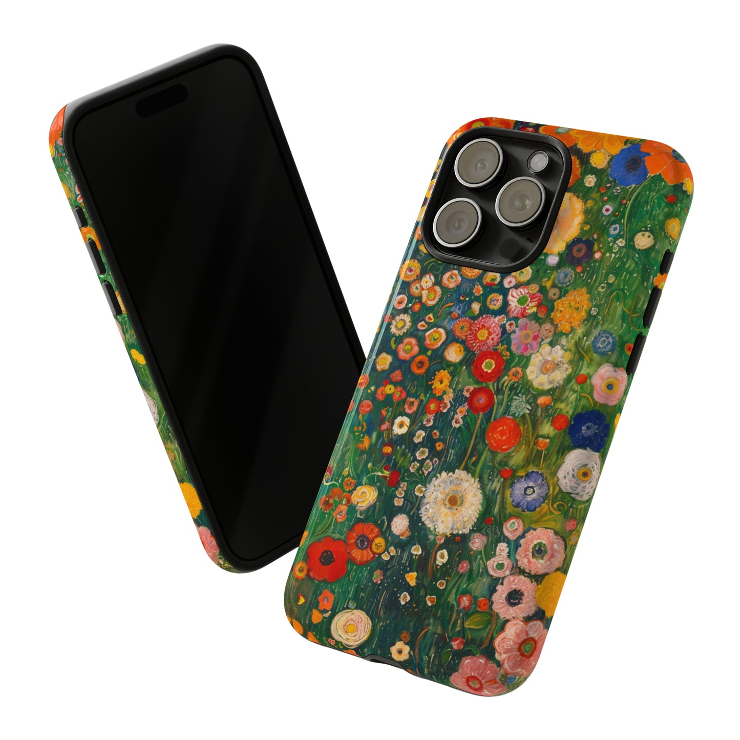 Gustav Klimt Style Flower Garden Painting Phone Case