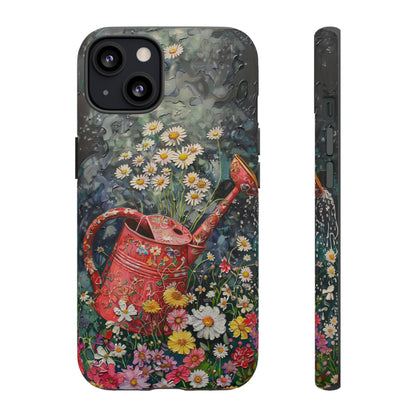 Flowers and Watering Can Floral Oil Painting Phone Case