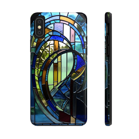 Stained Glass Floral iPhone Tough Case