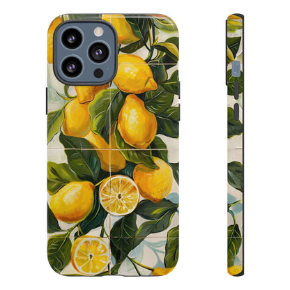 Mediterranean Lemon Italian Tile iPhone 14 Case