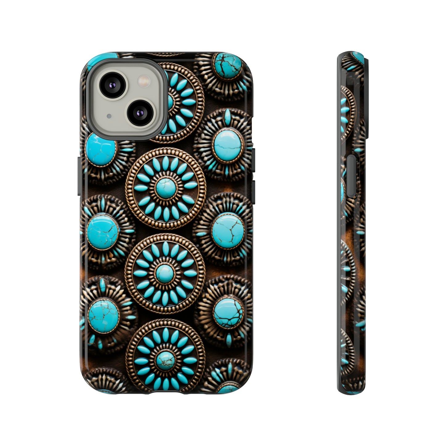 Vintage Navajo Native American Turquoise Concho Phone Case