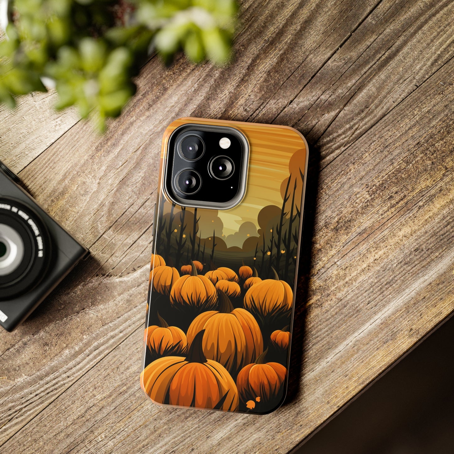 Halloween Fall Pumpkins iPhone Case | Embrace the Spooky Autumn Vibes