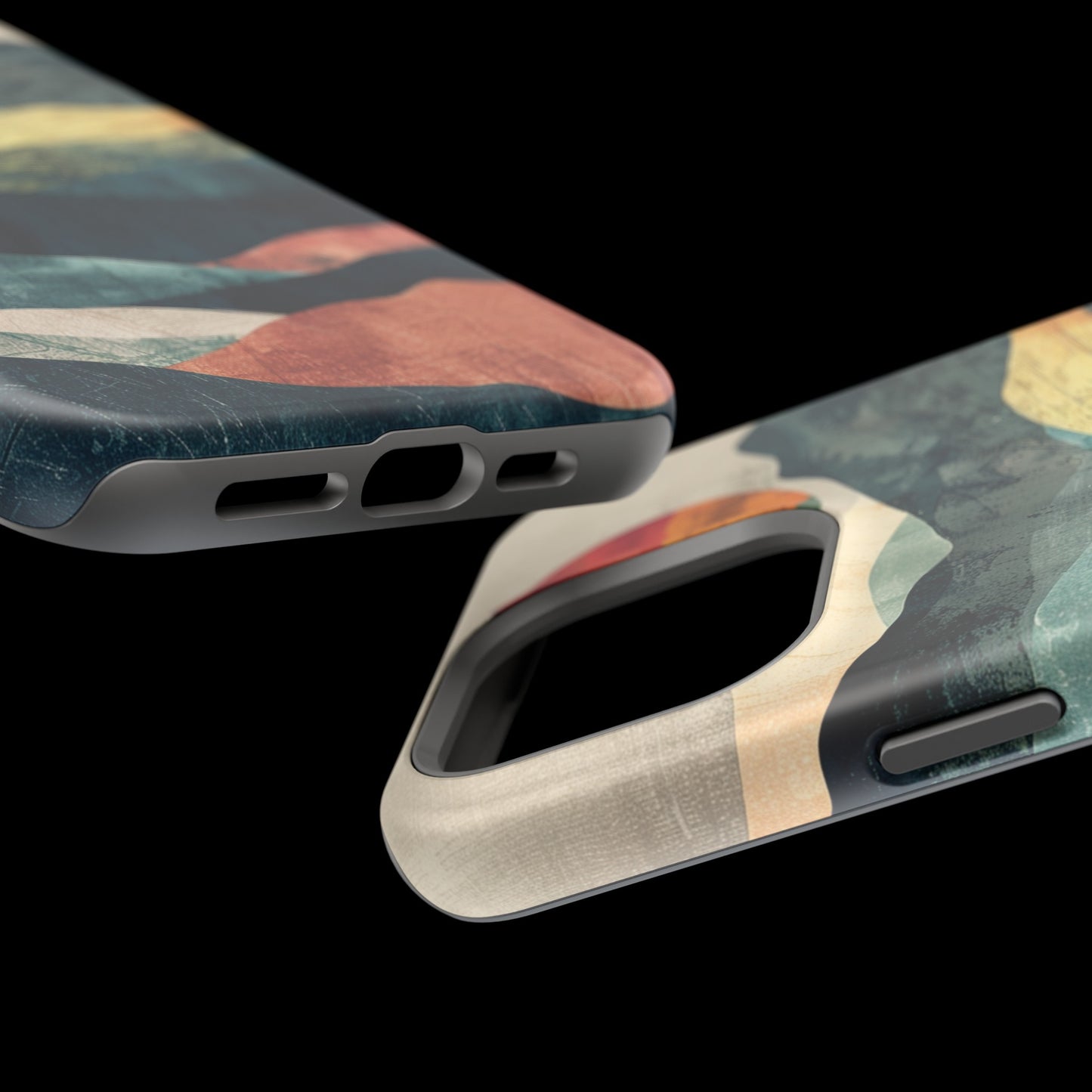 Retro iPhone Case Mountain Sunset MagSafe Phone Case