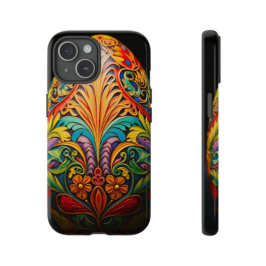 Ukrainian Pysanky Egg Art Phone Case for iPhone 15