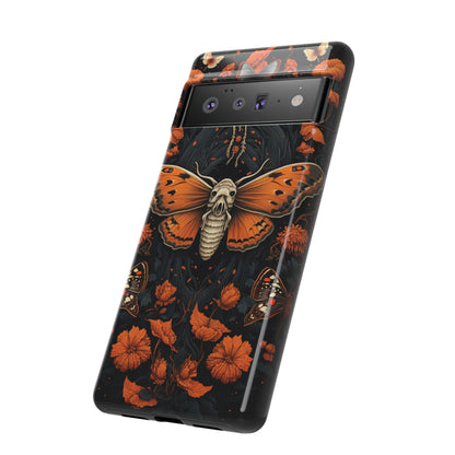 Eerie Elegance Halloween Goth Moth Phone Cover