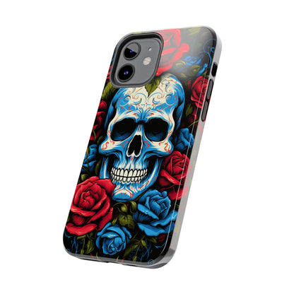 Skull and Roses iPhone Case | Edgy Elegance and Timeless Beauty