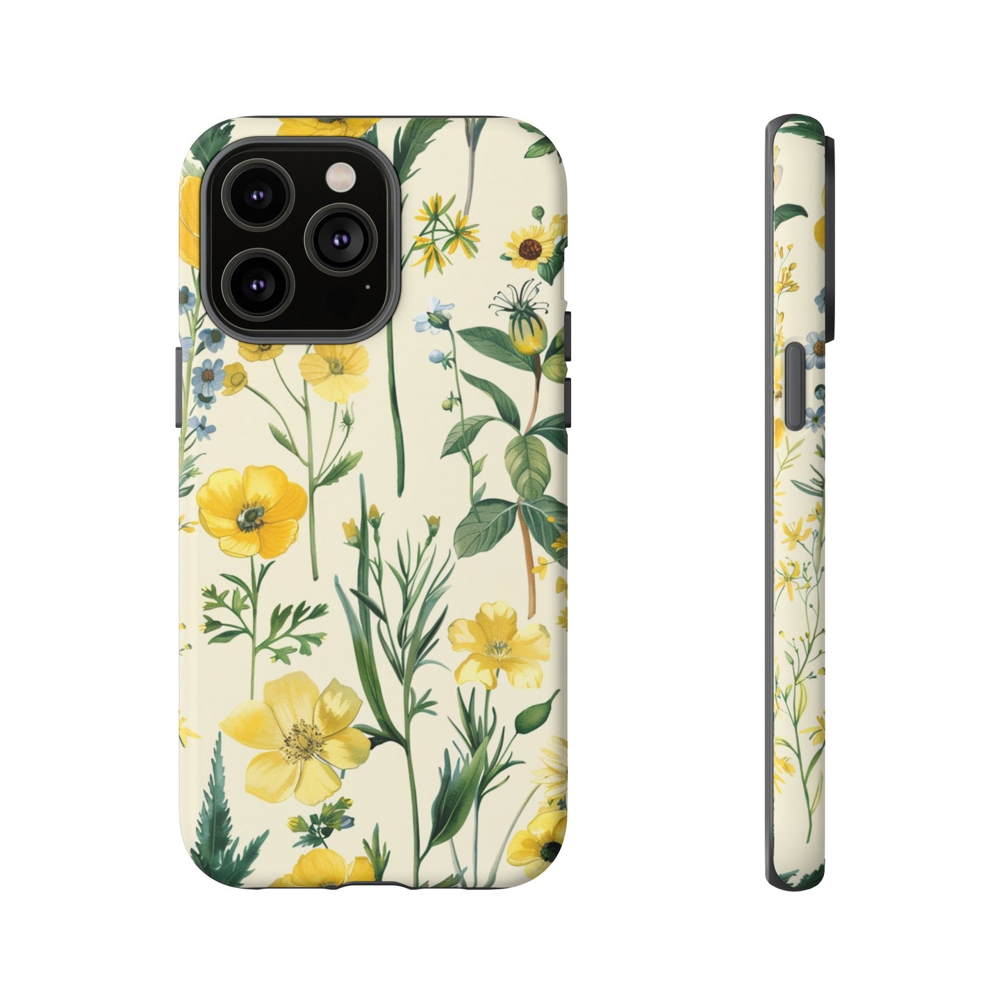 Floral Sage Yellow Wildflower Phone Case