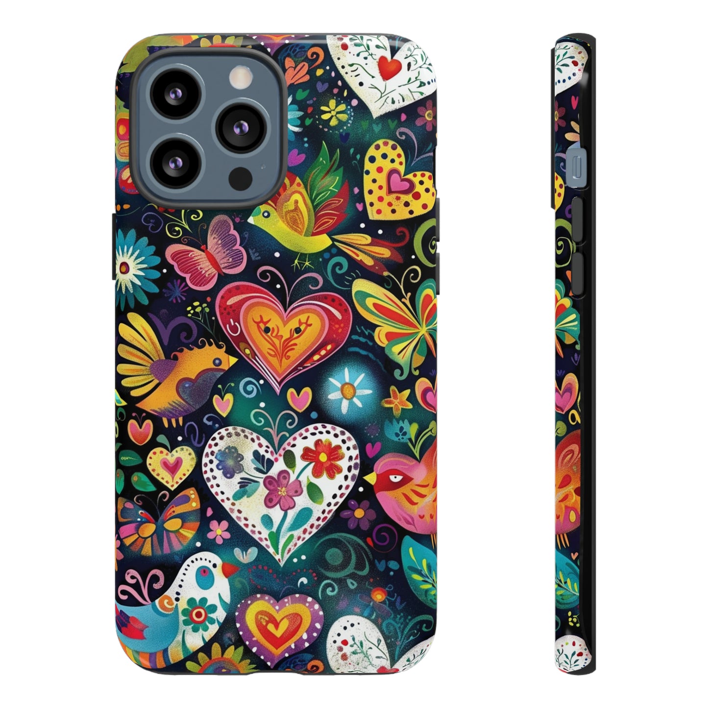 Floral Butterfly Magic Hearts Phone Case