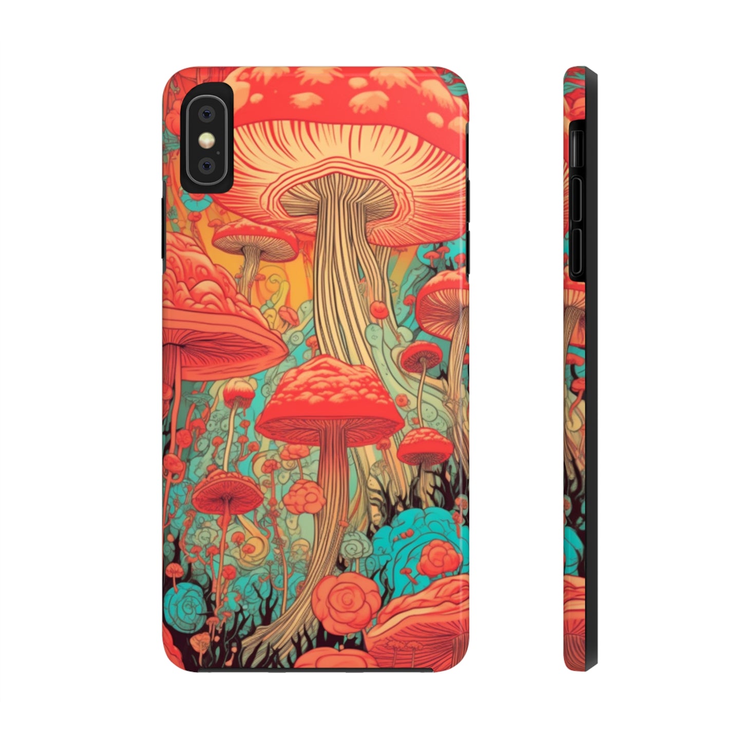 Trippy Magic Mushroom Tough iPhone Case | Embrace the Psychedelic Art