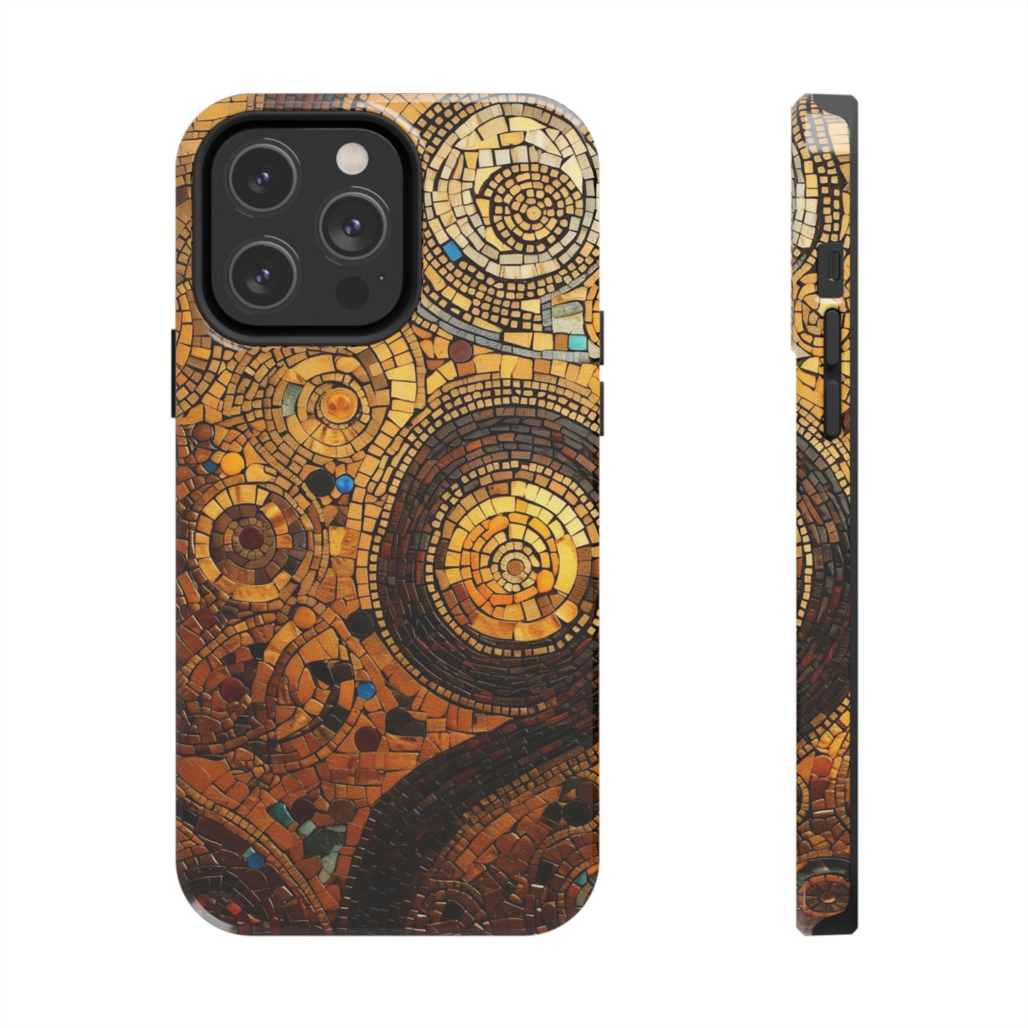 Golden Spiral Tile iPhone Case | Add Glamour and Elegance to Your Device