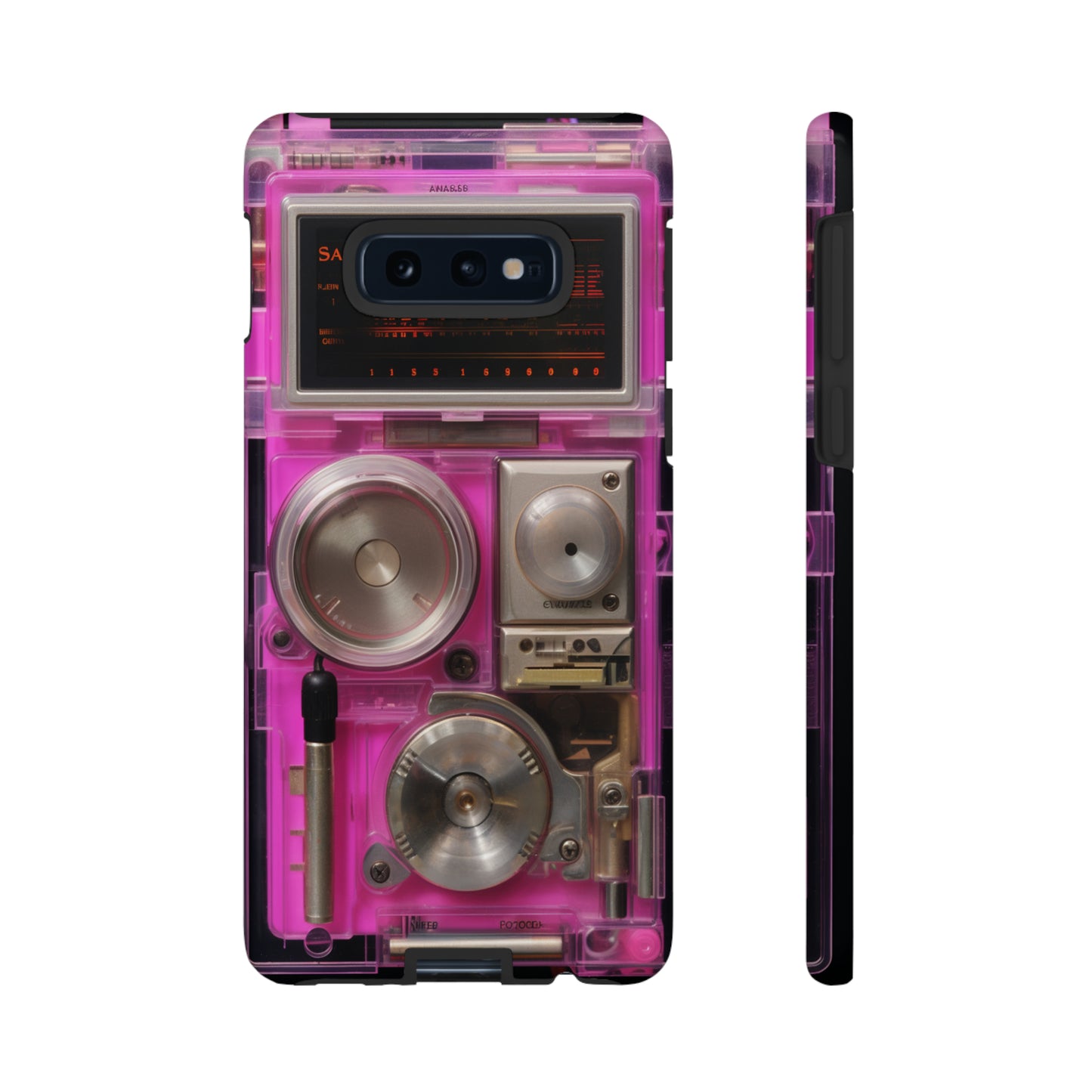 Cyberpunk Techno Gadget Walkman: Retro-Futuristic Premium Tough Phone Case | Iconic Style for iPhone, Samsung Galaxy, and Google Pixel