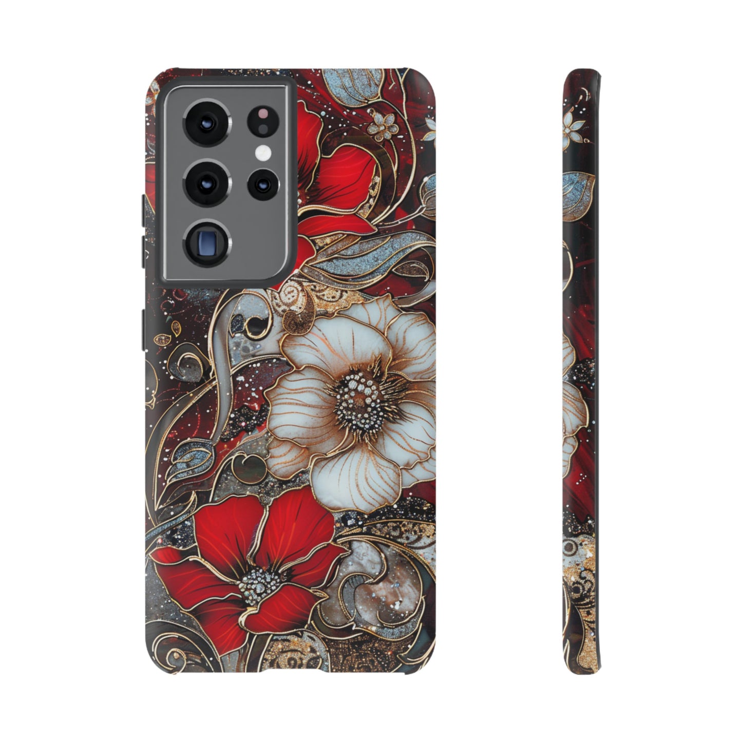 Stained Glass Floral Paisley Explosion Phone Case