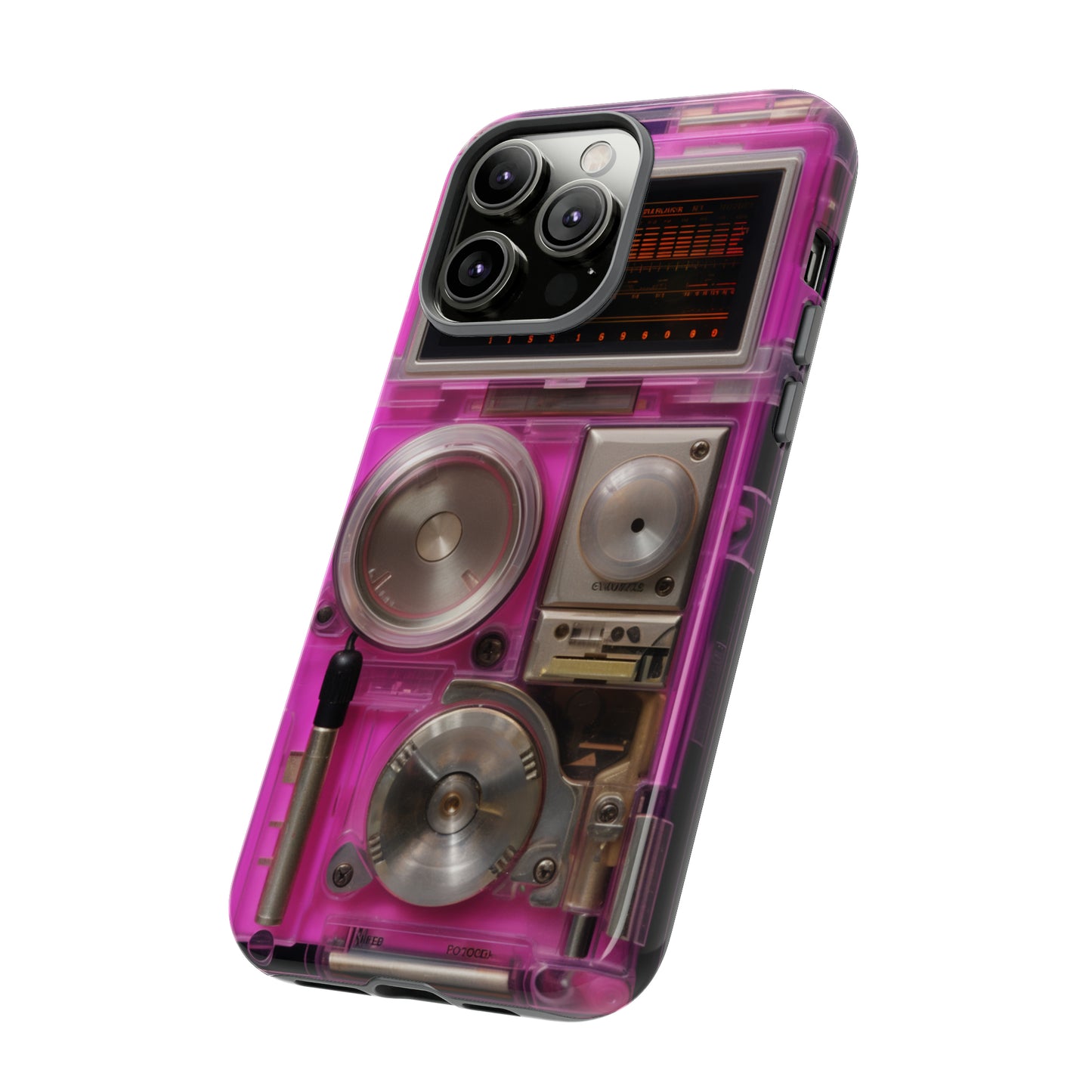 Cyberpunk Techno Gadget Walkman: Retro-Futuristic Premium Tough Phone Case | Iconic Style for iPhone, Samsung Galaxy, and Google Pixel