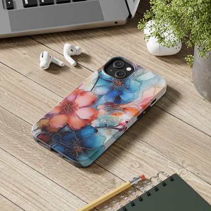 Marbled Watercolor iPhone Case | Embrace the Mesmerizing Multicolor Art