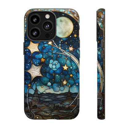 Boho Starry Night Stained Glass Artistry Phone Cover