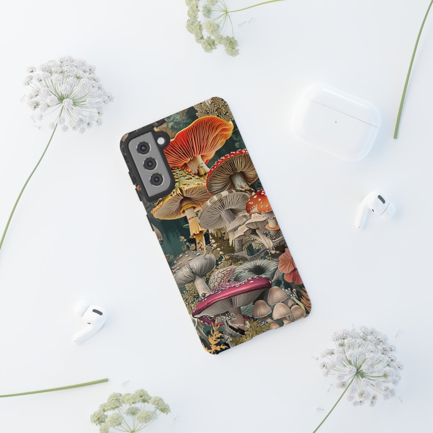 Vintage Illustration Mushroom Collage Phone Case