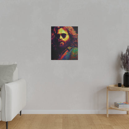 Jim Morrison of The Doors Pop Art | Stretched Canvas Print