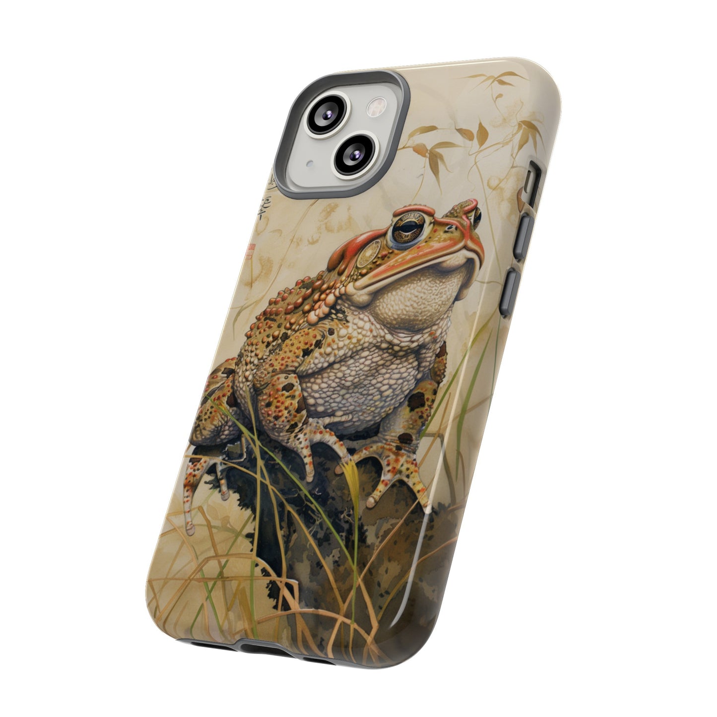 Toad on a Branch Japanese Style Art Painting Phone Case