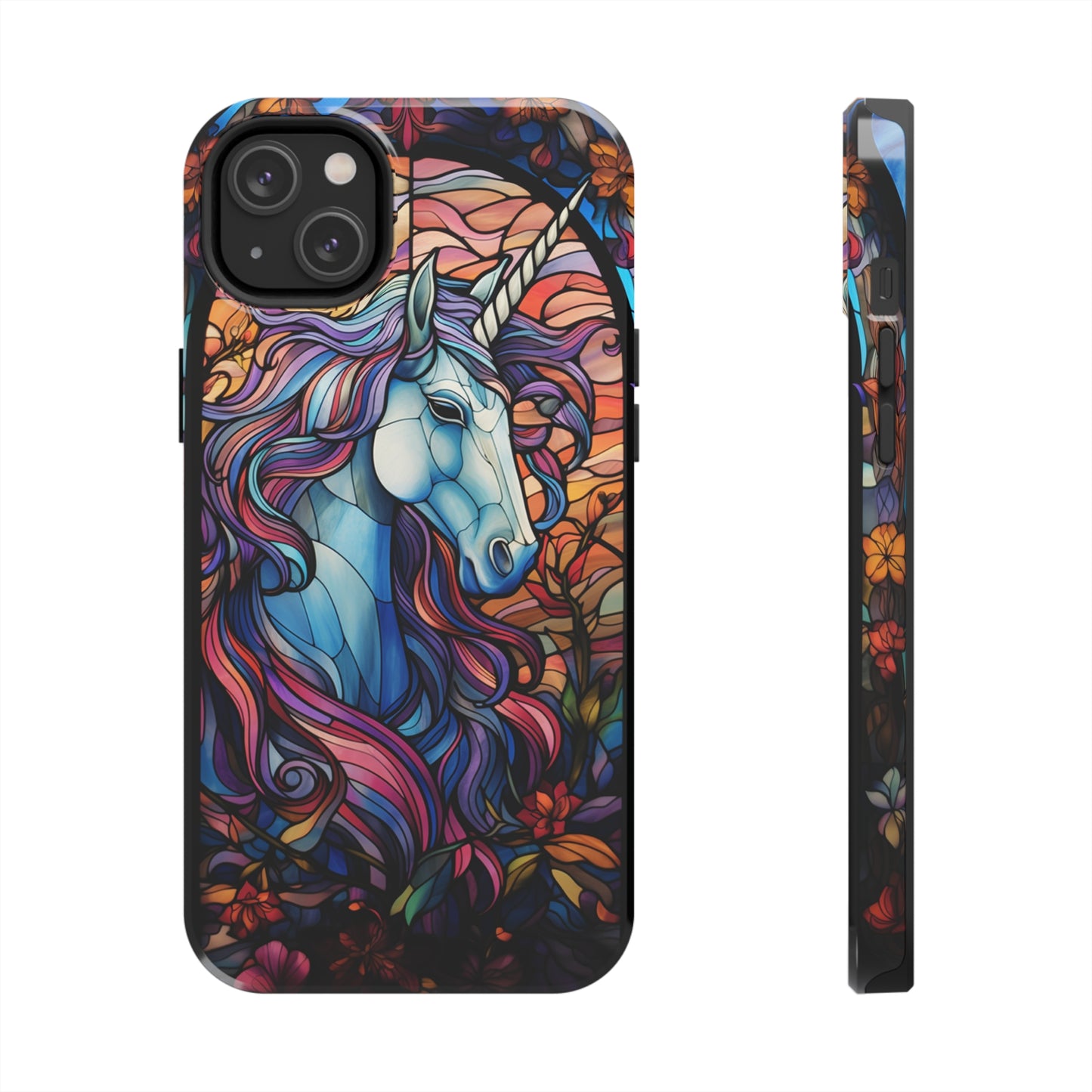 Unicorn Stained Glass iPhone Case | Mythical Beauty and Device Protection