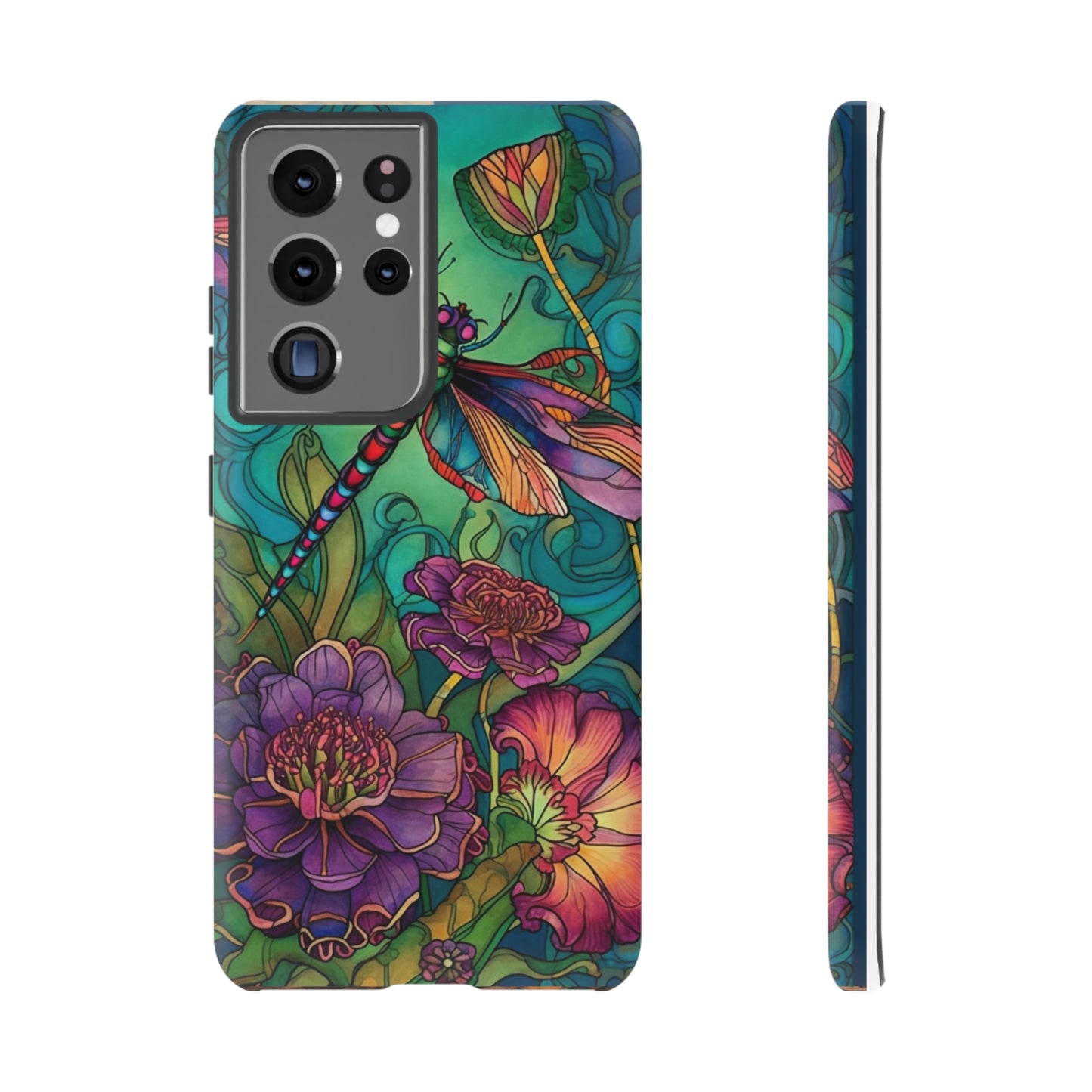 Art Nouveau Dragonfly - A Timeless Symbol of Elegance for Google Pixel, iPhone, and Samsung Cases