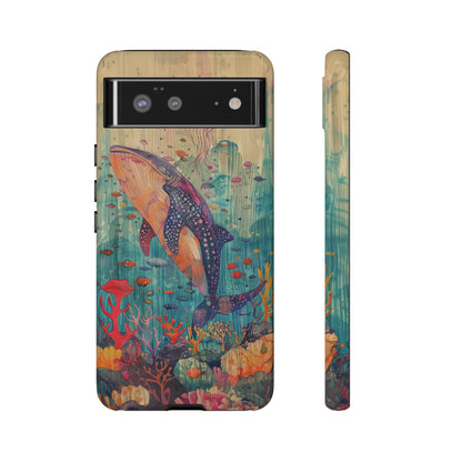 Whale Shark, Turtle, Manta Ray Phone Case