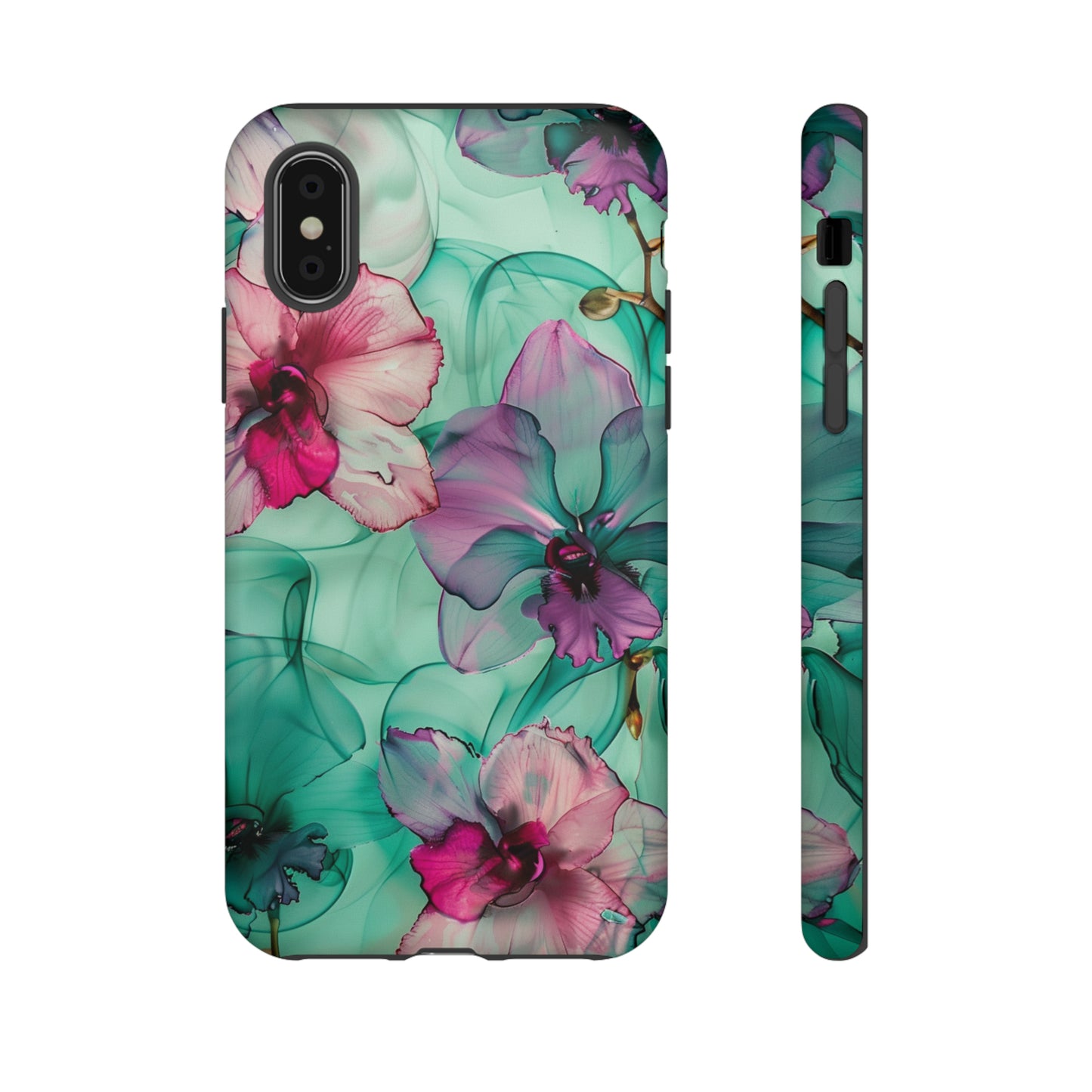 Watercolor Floral Orchids Phone Case