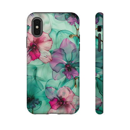 Watercolor Floral Orchids Phone Case