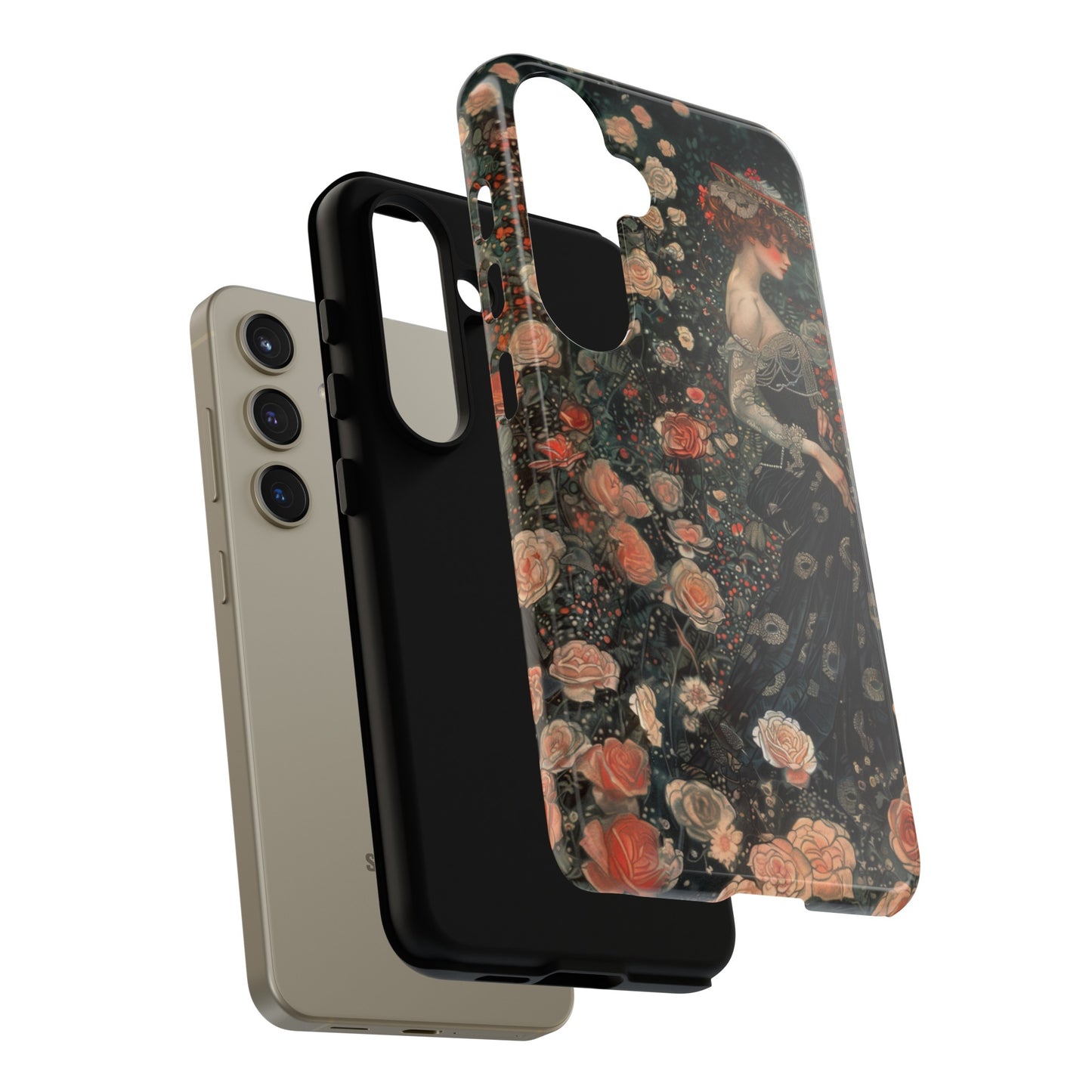 Art Nouveau French Floral Beauty Painting Phone Case