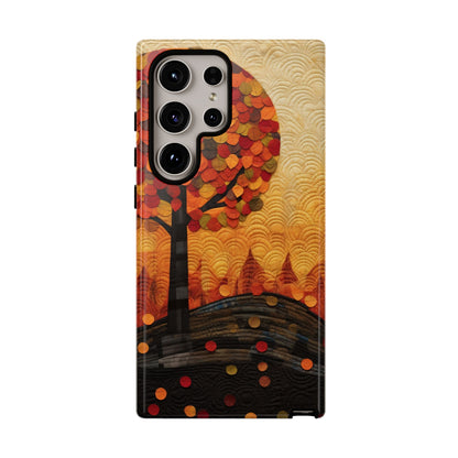 Autumn iPhone Case, Forest Embroidered Style Phone Case