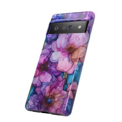 Purple Flower Stained Glass Phone Case